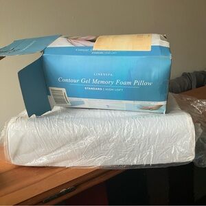 Linenspa memory foam pillow White Contour Gel Memory Foam Pillow